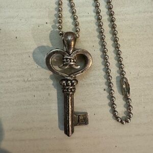 Lagos Signature Caviar Key Pendant Necklace